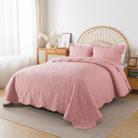 Genérico - Quilt Verano King Palo Rosa 270X250Cm Genérica