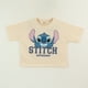 thumbnail image 1 of Polera Manga Corta Niña Beige Cara Lilo & Stitch Disney, 1 of 4