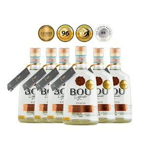 Bou - Caja X6 Pisco Blanco 40º