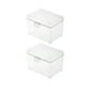 thumbnail image 5 of 2 Cajas De Almacenamiento Transparentes Con Tapa, Organizadores De Escritorio Para Tarjetas, Escritorio Del Hogar, 5 of 5