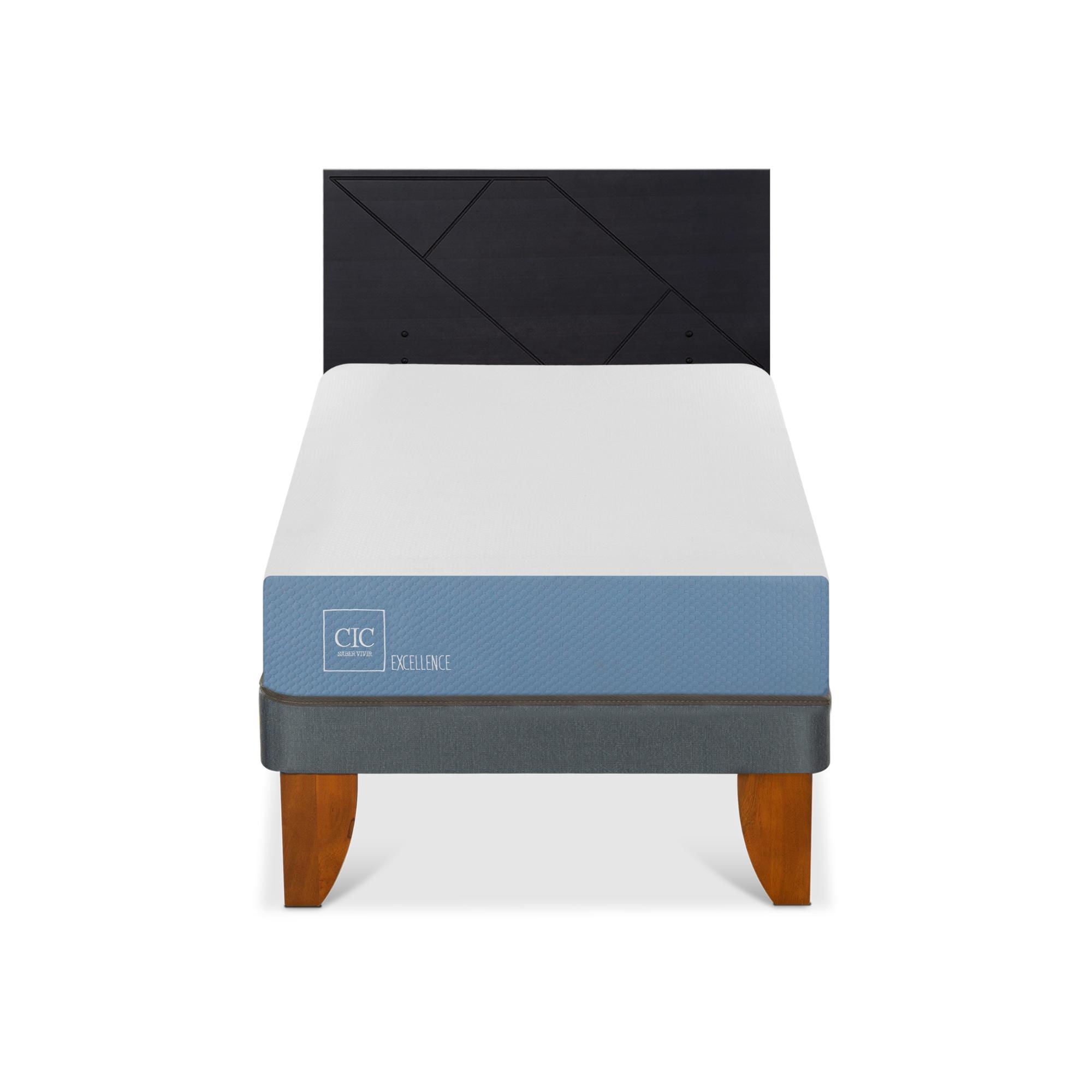Cama Europea Excellence 1.5 Plaza Base Normal