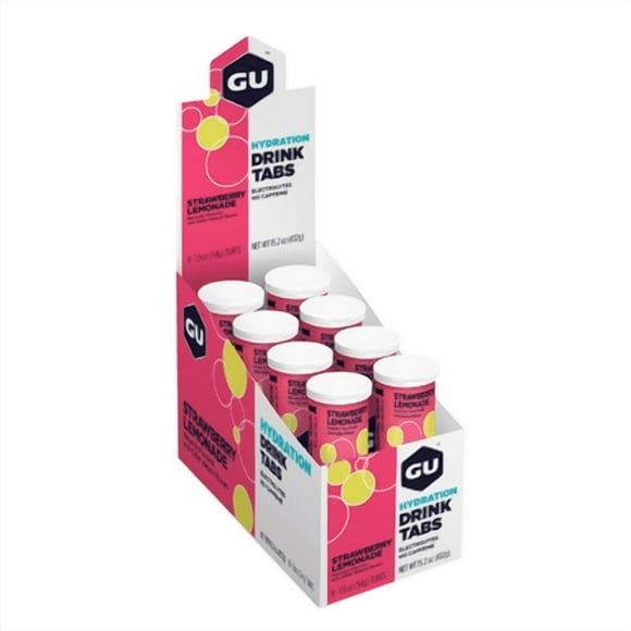 GU Box Hydration Drink Tabs, Strawberry Lemonade