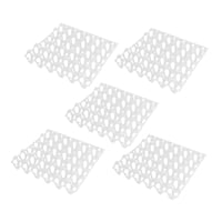 Magideal - Bandeja De Huevos De 30 Rejillas Cartones De Huevos Portahuevos Duradero Para Refrigerador, Contenedor De Huevos Para Mesa De Cocina Cajón De Rotación 5 Piezas Blanco