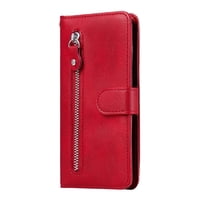 Gangxun - Funda Con Cremallera Para Xiaomi Redmi A3, Carcasa Cartera De Cuero Pu Con Soporte Y Tarjetero