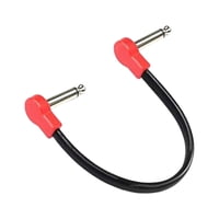 Magideal - Cable De Coión Para Guitarra Eléctrica Cable De Instrumento De Bajo 4 Ts Conector Ts De Ángulo Recto Cables De Coión De Guitarra Cable De 20Cm Rojo B