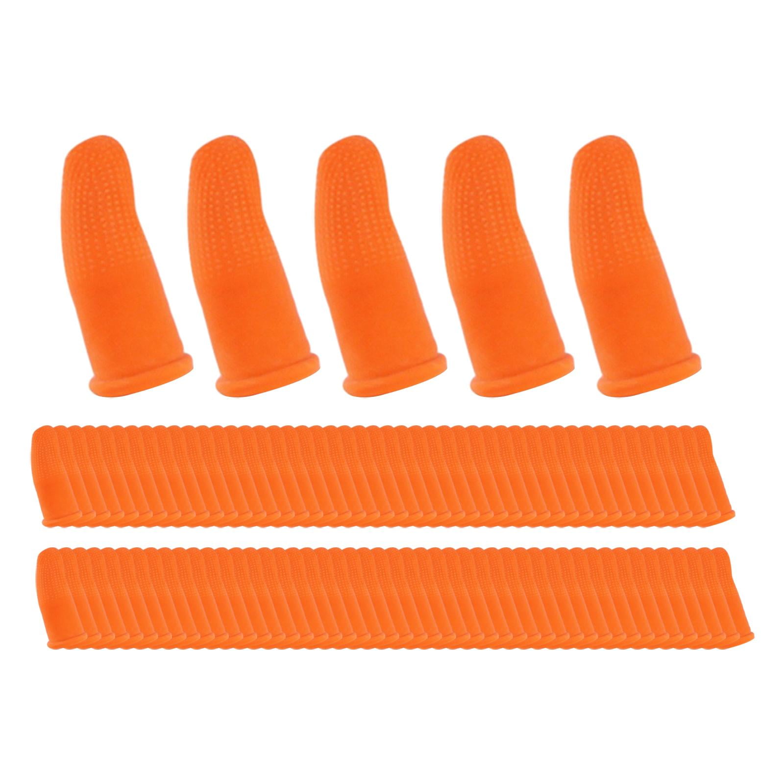 Magideal - 100x Desechables De Látex Para Dedos, Cubiertas Para Dedos Para Lavado De Joyas, Arte De Uñas