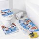 thumbnail image 4 of Kevin De Bruyne-theme 4-Piece Shower Curtain Set with Rugs, Waterproof Bathroom Decor Set Includes Bath Mat, U-Shaped Rug, Toilet Lid Cover and Curtain with Hooks, 4 of 6