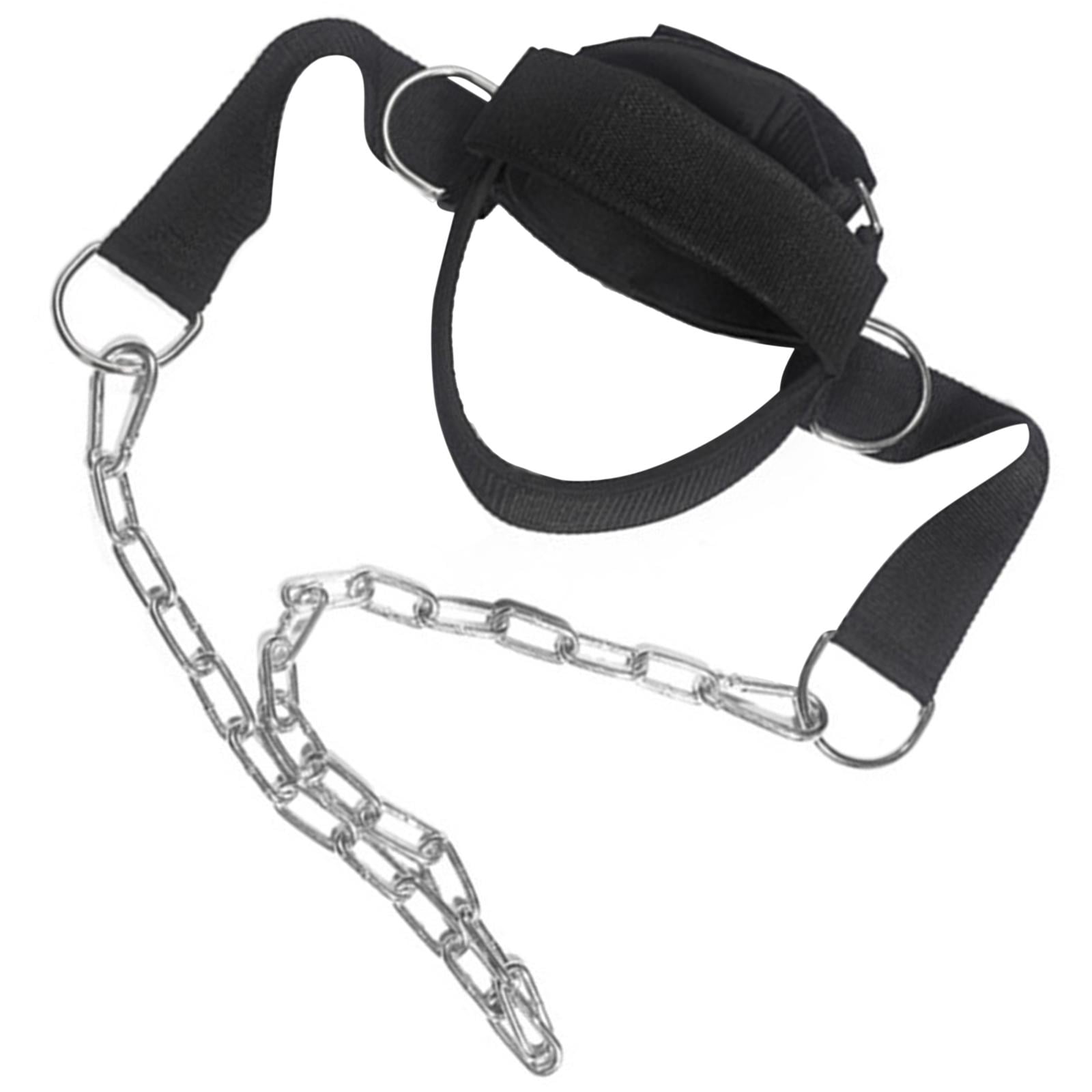 Ioensy - Arnés Para La Cabeza Y El Cuello Soporte Ajustable Negro Para Deportes De Entrenamiento De Levantamiento De Pesas