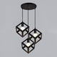 thumbnail image 2 of Lámpara Colgante Techo Minimalista Cubos Negro 3 Luces Jhn, 2 of 3
