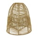 thumbnail image 5 of Lámpara colgante Pantalla Boho Luz de techo Pantalla Cuerda de papel Mimbre de mimbre tejida a mano Cubierta para comedor Cocina Restaurant , Estilo C Medio, 5 of 5