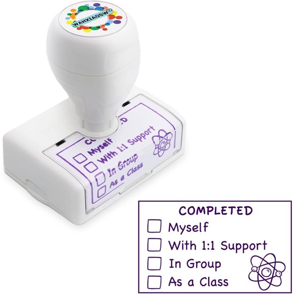 Sello Docente Checkbox WAHXIAOSW JH04 1x1 Pulgadas