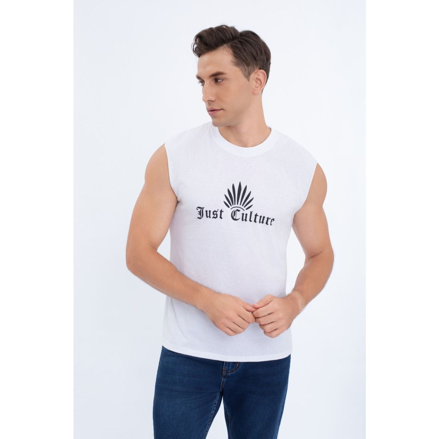 Likeshop - Polera Musculosa Hombre Sin Mangas Diseño Colores 7603