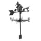 thumbnail image 1 of 3 Veleta de metal, Veleta de techo de hierro Indicador de dirección del viento Decoración de techo para decoraciones de césped de jardín de techo 35x75cm, 1 of 5