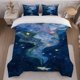 thumbnail image 1 of Galaxy Dream Painting Theme Bedding Set Soft and Comfortable for All Seasons, 1 of 1
