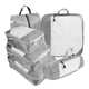 thumbnail image 3 of 6x Equipaje Maleta Organizador Ahorro De Espacio Viajes Compresión Cubos De Embalaje Gris, 3 of 3