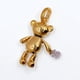 thumbnail image 5 of Colgante Osito Movimiento, Plata 925, Oro 18k, Pavé Blanco Dorado, 5 of 8