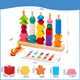 thumbnail image 2 of Juego didáctico infantil madera forma geométricas montessori, 2 of 3