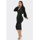 thumbnail image 3 of Vestido Midi Negro con Cremallera Bidireccional y Lentejuelas en Contraste M, 3 of 5