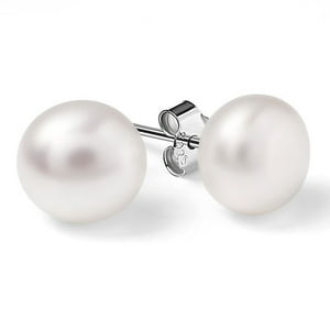 La Garza - Aros Mujer Plata Perla De Rio