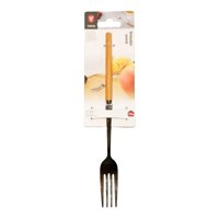 Genérico - Tenedor Servir, Acero Inoxidable, Mango Madera 21.5Cm