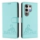 thumbnail image 1 of Funda tipo cartera FOXDOCK para itel S25 Ultra 4G con soporte, ranuras, RFID, diseño de gato, 1 of 5