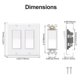 thumbnail image 2 of Interruptor Baomain unipolar, 2 unidades, 15 A, 120 V, 2 of 3