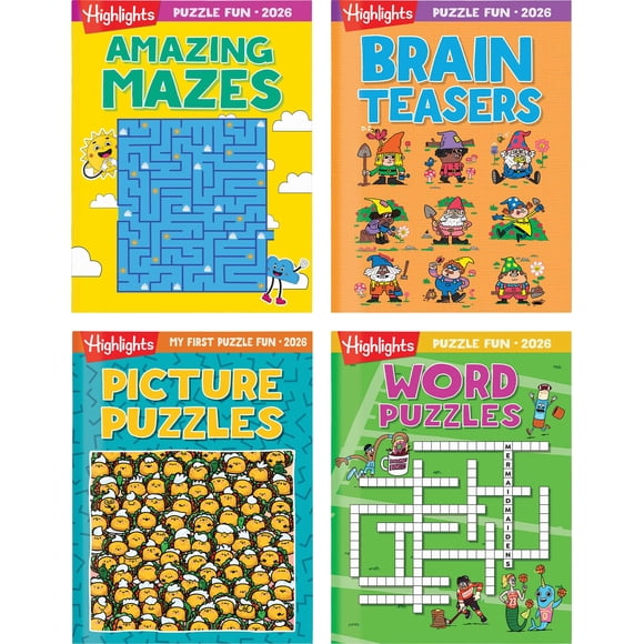 Set de Regalo Libro de Actividades Puzzle Divertido 2026 para Niños de 6+ Años
