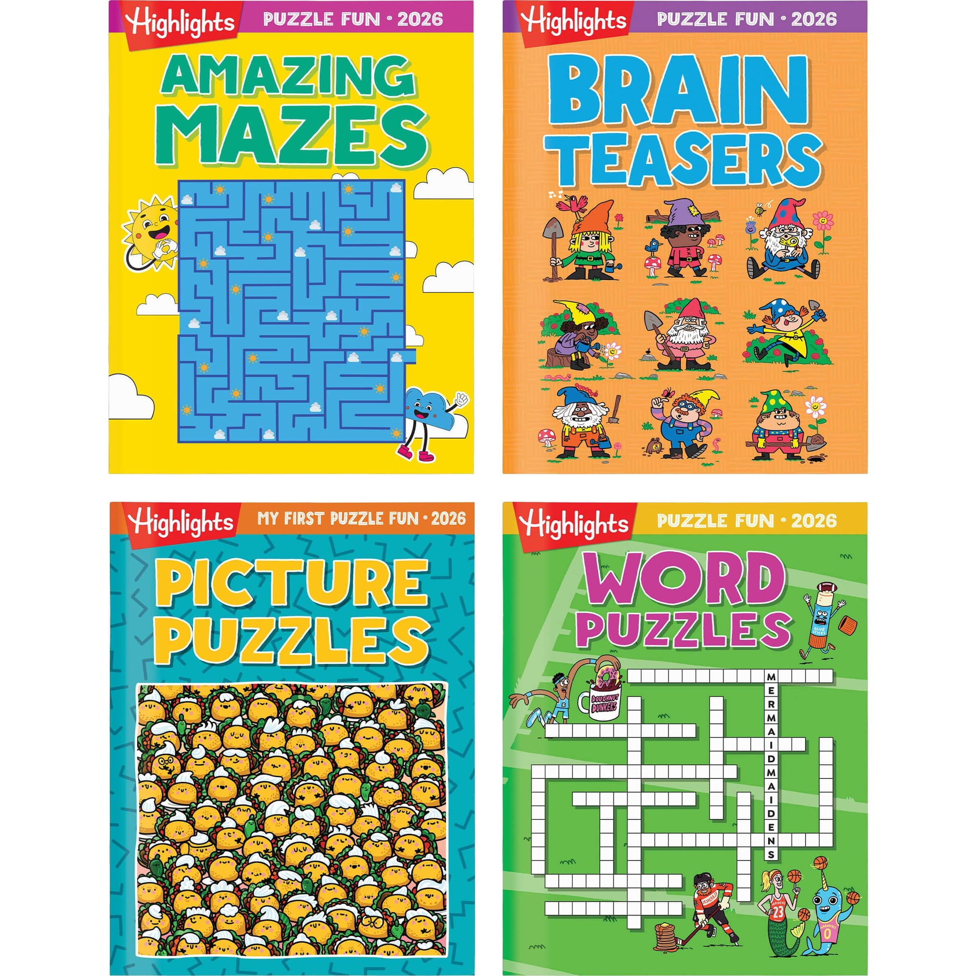 Highlights For Children - Set De Regalo Libro De Actividades Puzzle Divertido 2026 Para Niños De 6+ Años