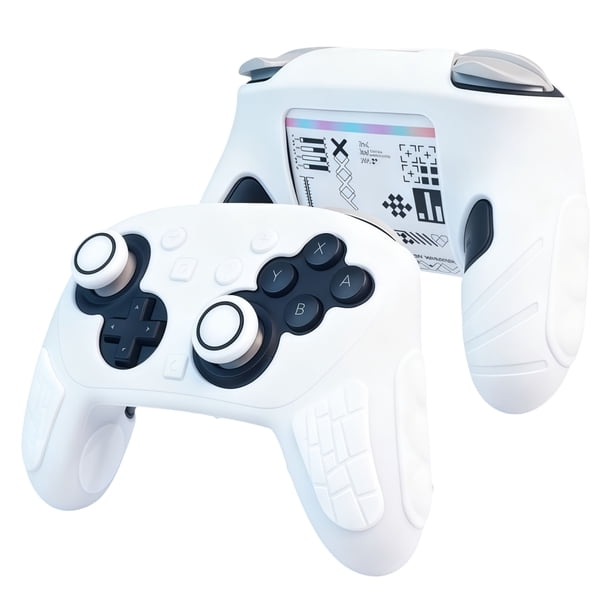 Funda Protectora de Silicona para Mando Switch 2 Pro con Tapas de Joystick y Stickers, Funda Antichoque de Agarre Lindos de Dibujos Animados