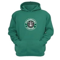 Genérico - Polerón Canguro Starbucks Verde Aguamarina Talla M Unisex