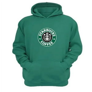 Genérico - Polerón Canguro Starbucks Verde Aguamarina Talla M Unisex