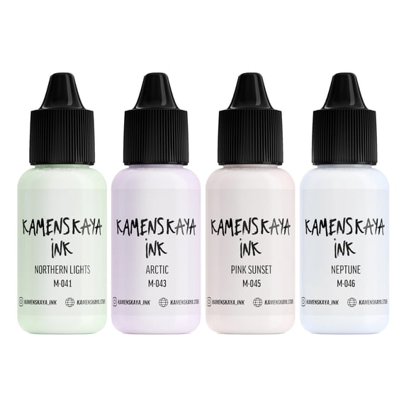 Set De Tintas Al Alcohol #15 4 X 15 Ml Colores Perlados