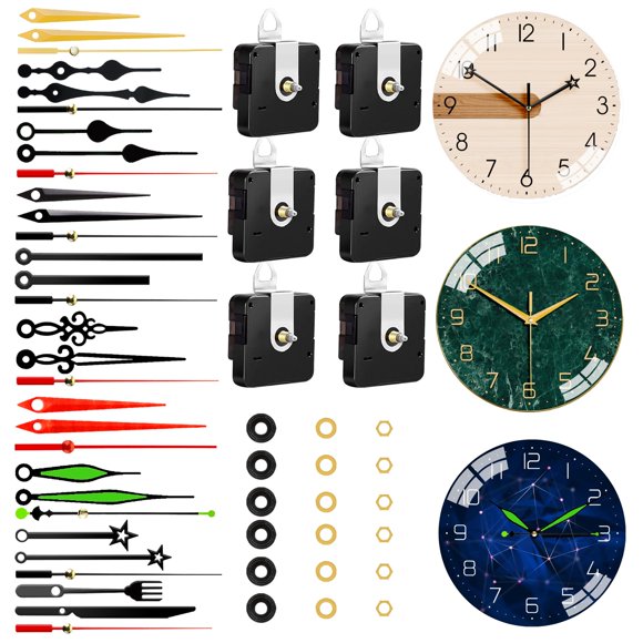 Movimiento de Reloj PARAOR – Set de 6 Piezas de Repuesto de Cuarzo