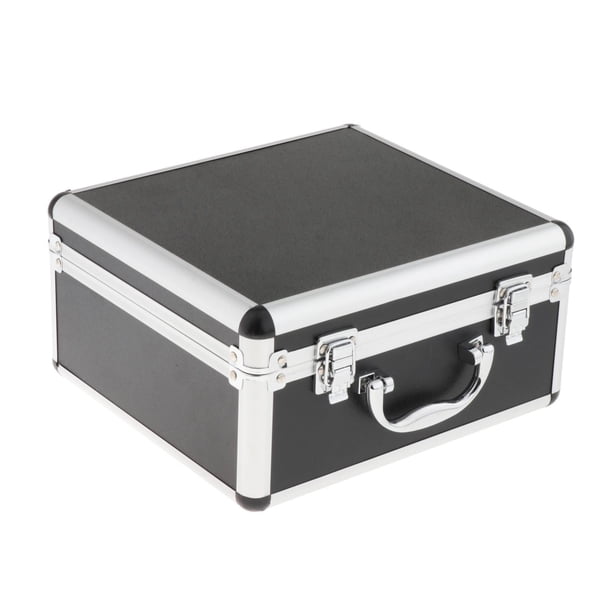 Estuche rígido portátil con espuma cortada en cubitos personalizable que protege equipos, dispositivos electrónicos, herramientas, micrófonos, , 23.5x26x13cm 235x26x13cm