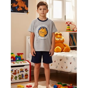 Nickelodeon - Pijama Niño Garfield Gris 6