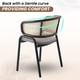 thumbnail image 4 of Sillón de comedor LeisureMod Ervilla, tapizado en terciopelo, color beige, 4 of 9