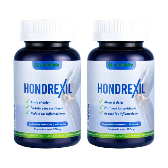 Hondrexil Suplemento Articulaciones 120 Caps Alivio Pack X2