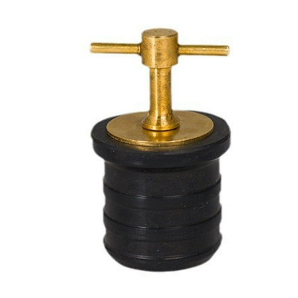 Tapón de Drenaje con Mango de Latón Tapón de Drenaje para Barcos Accesorios para Barcos Fáciles de Usar Reemplace El Tapón de Goma con Mango de Latón Mango en T 30mm