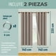 thumbnail image 2 of Cortinas Blackout 2 Paños 140x220 Lino Doble Faz Beige, 2 of 3