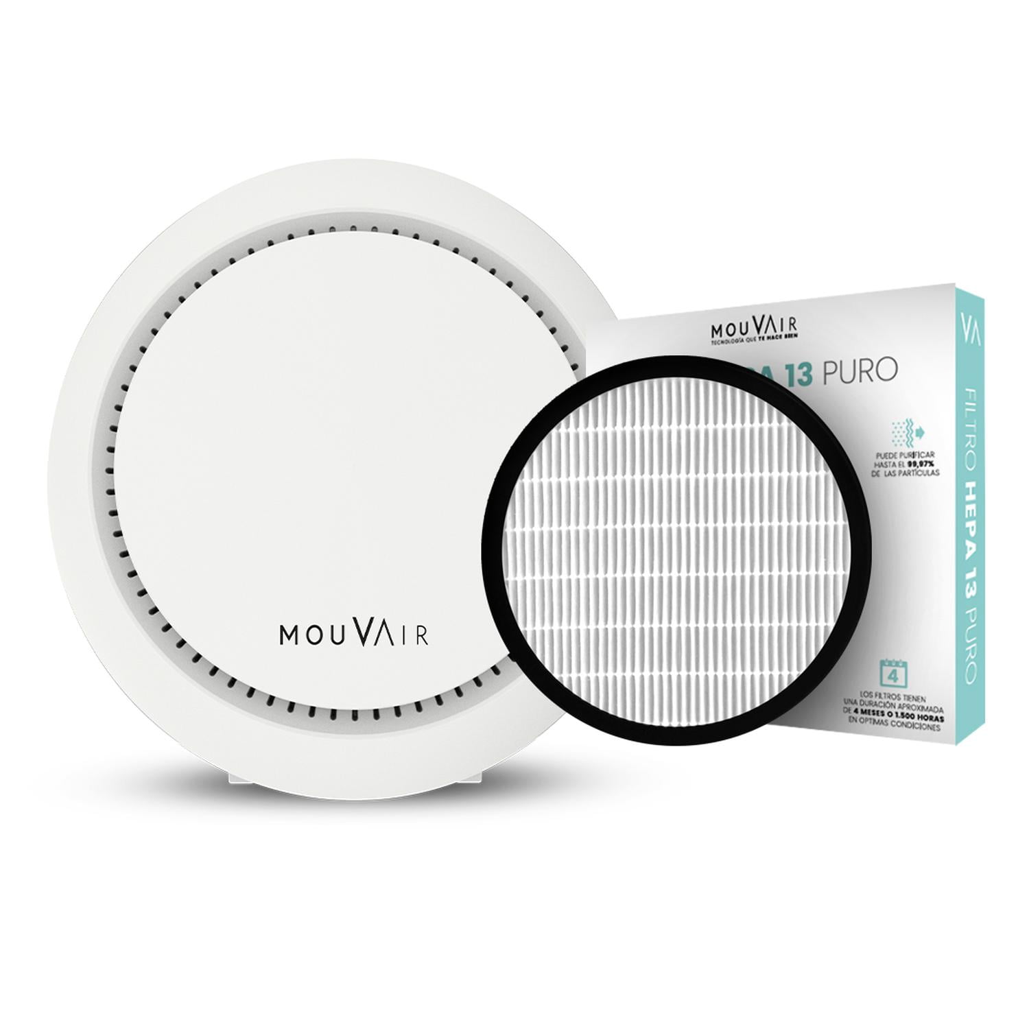 Purificador De Aire Mouvair Om + Filtro Hepa H13