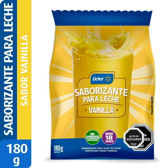 Saborizante Para Leche En Polvo Fortificado Sabor Vainilla, 180 g
