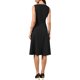 thumbnail image 3 of INSPIRE CHIC Vestido Vintage de Trabajo para Mujeres Línea A Cuello Cuadrado Sin Mangas Oficina Formal Vestidos de Noche Midi XS Negro, 3 of 6