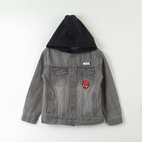 Chaqueta Denim Niño Spiderman Espalda Azul Marvel