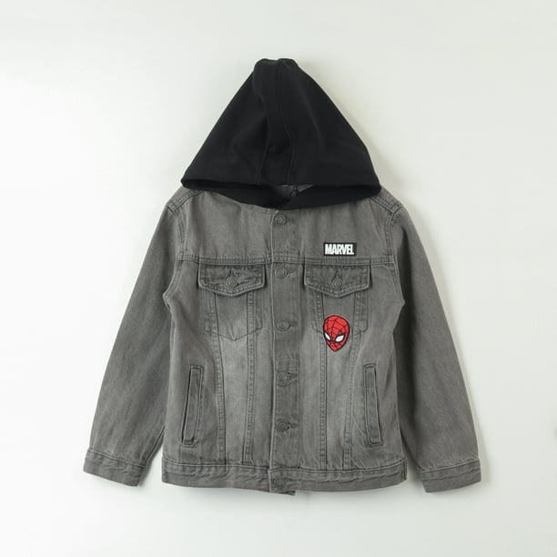 Chaqueta Denim Niño Spiderman Espalda Azul Marvel