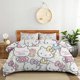 thumbnail image 1 of Cartoon Kitten 3-Piece Bed Set Warm and Comfortable Kawaii Bedding Set Cute Soft Microfiber Bedclothes for Boys Girls Kids, 1 of 5
