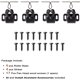 thumbnail image 2 of Keenkee Cabinet Latch Double Roller Catch, Black Nickel, 4 piezas, 2 of 3