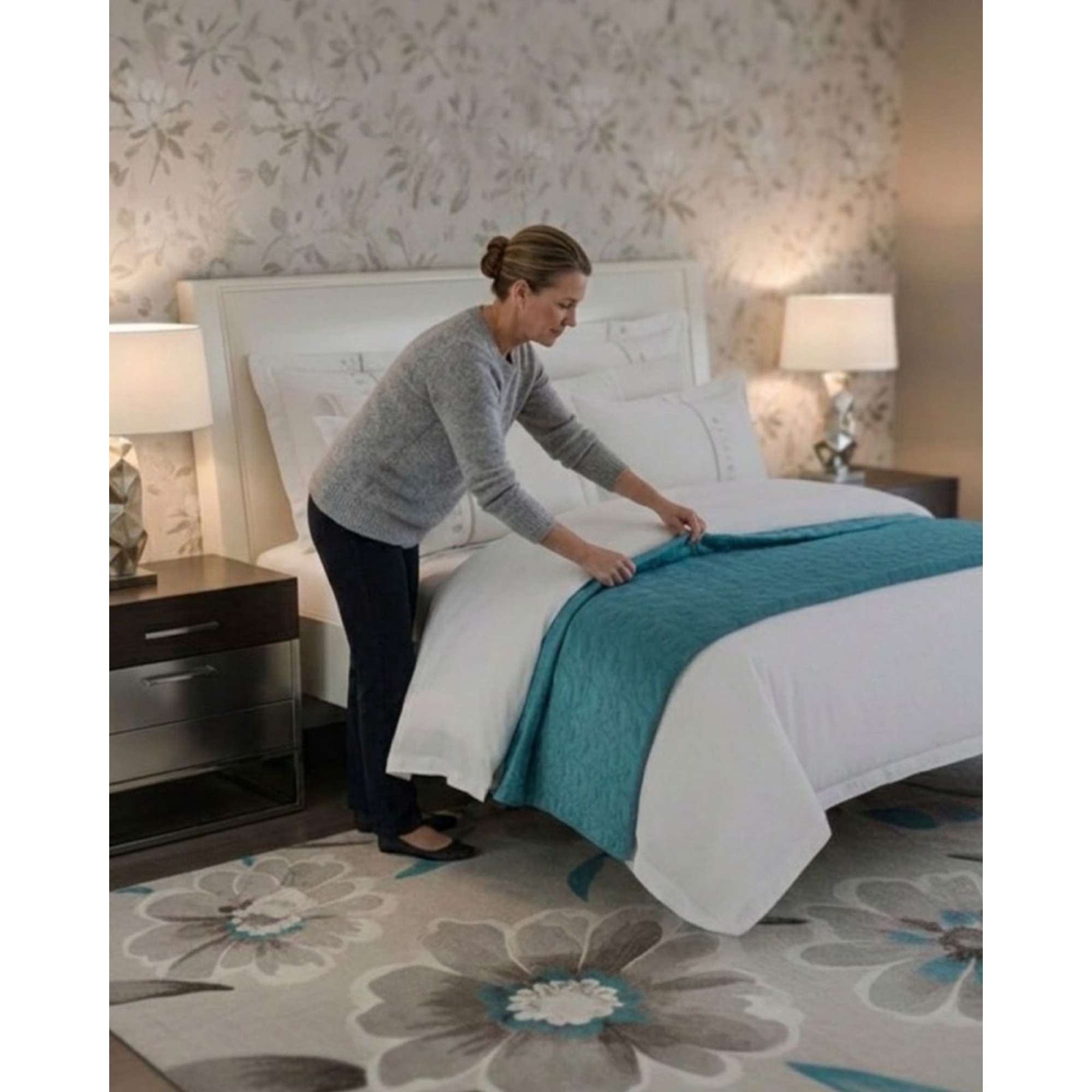 Imac Hogar - Piecera De Cama Premium Textura Soft Y Calidez 90x210 Cm