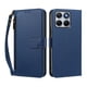 thumbnail image 1 of Funda Tipo Billetera para Motorola Moto Edge 70 Fusion con Soporte y Bolsillo con Cierre Azul profundo, 1 of 1