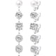thumbnail image 1 of Cubic Zirconia Clip-On Earrings for Women, Hypoallergenic and Comfortable, 1 of 3