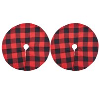 Faldón Para Árbol De Navidad Phedrew Buffalo, A Cuadros, 38 Cm, Paquete De 2